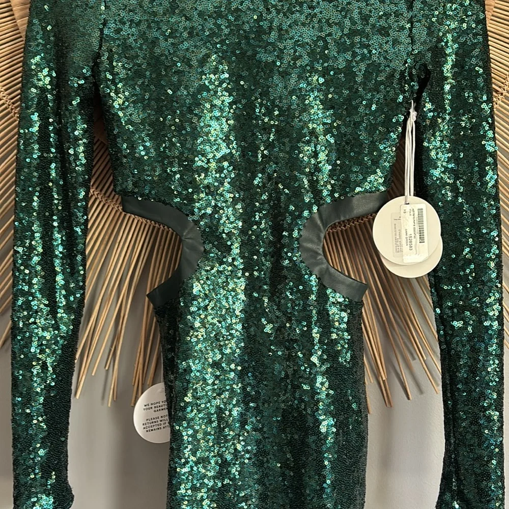 STAUD sequin minidress xs NWT - Picture 6 of 8